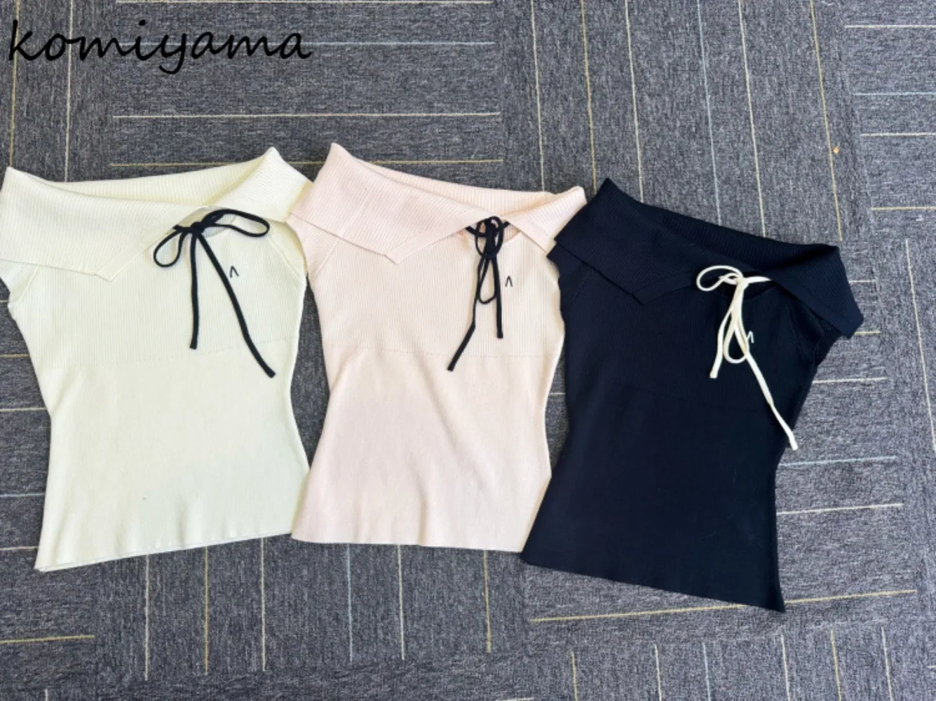 Lace-up Slash Neck Ropa De Muje New Off Shoulder Knit Roupas Sexy Hollow Out Sweater Woman Clothes Japanese Sweet Sueter
Lace-up Slash Neck Ropa De Muje New Off Shoulder Knit Roupas Sexy Hollow Out Sweater Woman Clothes Japanese Sweet Sueter