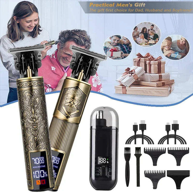 Мужская беспроводная машинка для стрижки волос 3-в-1 — быстрая зарядка через USB, триммер для тела/бороды, практичный мужской подарок и удобный для путешествий комплект для дома/женицы
Мужская беспроводная машинка для стрижки волос 3-в-1 — быстрая зарядка через USB, триммер для тела/бороды, практичный мужской подарок и удобный для путешествий комплект для дома/женицы