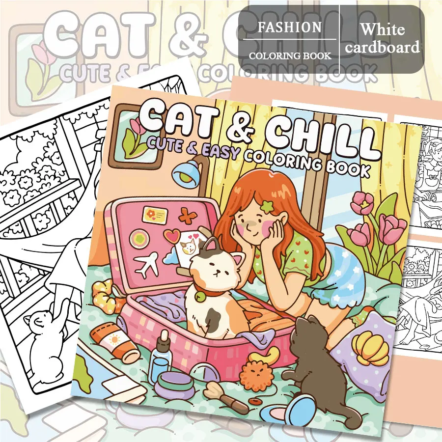 Cat Life Coloring Books, Adorable Scenes, Easy Coloring, For Home Parent - Child DIY, Relax, Unwind, Boost Creativity
Cat Life Coloring Books, Adorable Scenes, Easy Coloring, For Home Parent - Child DIY, Relax, Unwind, Boost Creativity