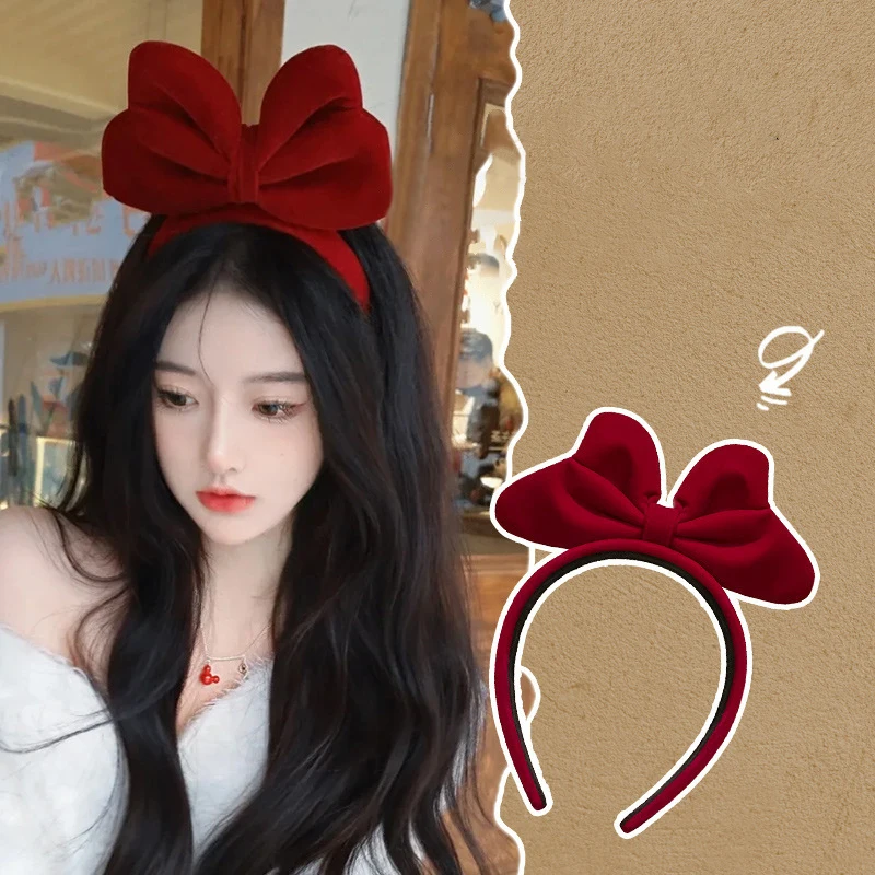 Fashion Sweet Versatile Big Bow Red Headband Elegant Temperament Headband For Women Girls Creative Cute Hair Accessories Gifts
Fashion Sweet Versatile Big Bow Red Headband Elegant Temperament Headband For Women Girls Creative Cute Hair Accessories Gifts