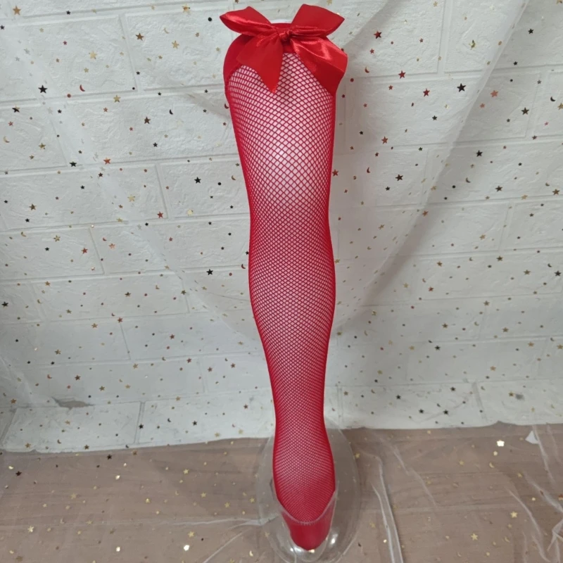 Nylon Long Stockings with Bows Accent for Women Fishnet Mesh Thigh High Socks Dropship
Nylon Long Stockings with Bows Accent for Women Fishnet Mesh Thigh High Socks Dropship