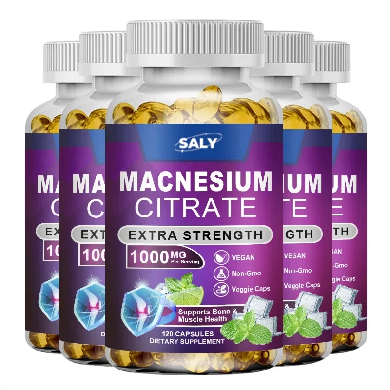Magnesium Citrate 1000mg - For Muscle, Nerve, Bone And Heart Support, High Absorption Citrate Complex Capsules
Magnesium Citrate 1000mg - For Muscle, Nerve, Bone And Heart Support, High Absorption Citrate Complex Capsules