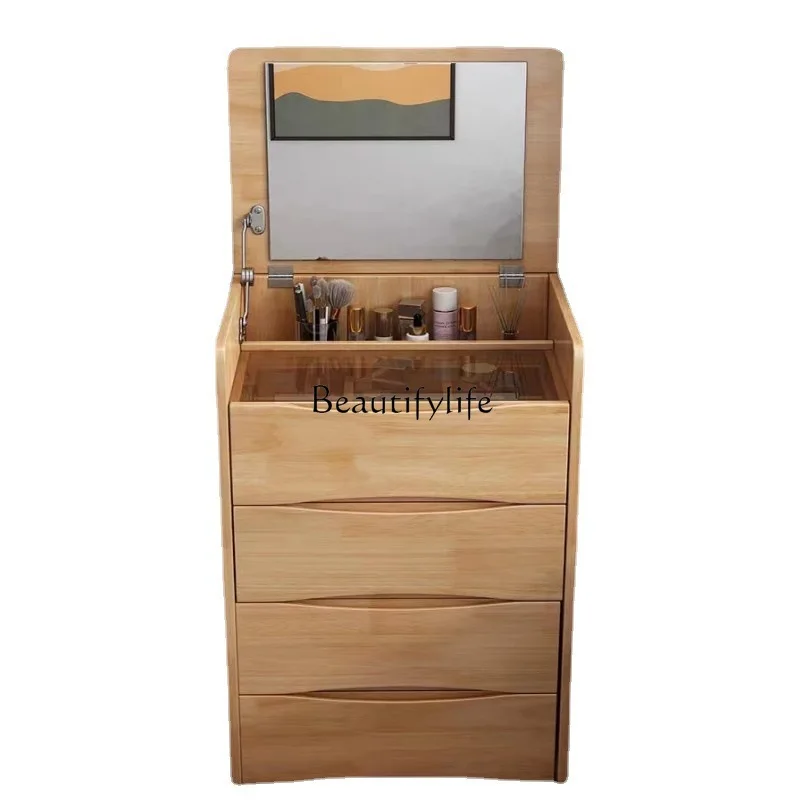 Nordic flip dresser modern simple multi-functional storage cabinet integrated makeup table
Nordic flip dresser modern simple multi-functional storage cabinet integrated makeup table