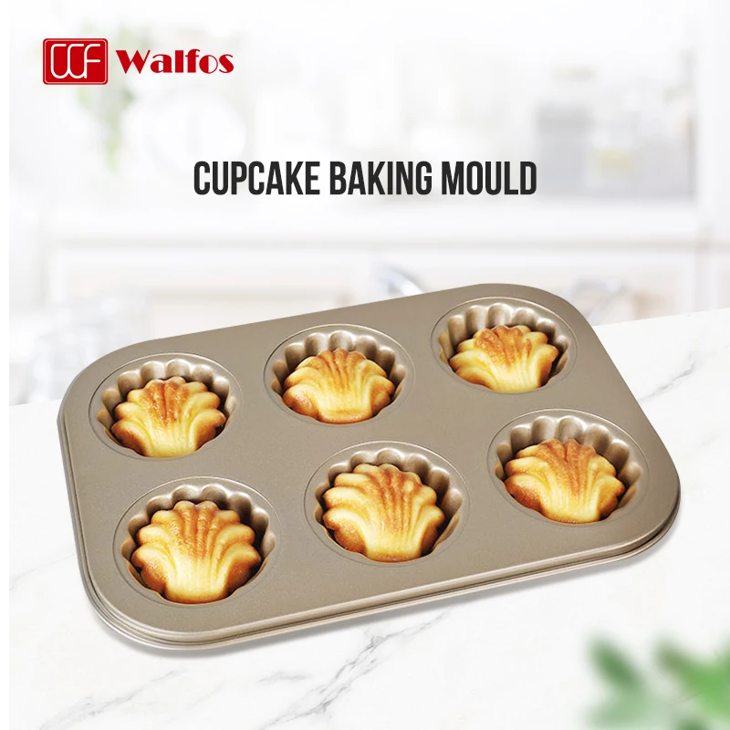 WALFOS Shell Shape Baking Mold Non-stick Carbon Steel Shell Baking Mould Biscuit Chocolate Bakeware Tools Bakeware For Kitchen
WALFOS Shell Shape Baking Mold Non-stick Carbon Steel Shell Baking Mould Biscuit Chocolate Bakeware Tools Bakeware For Kitchen