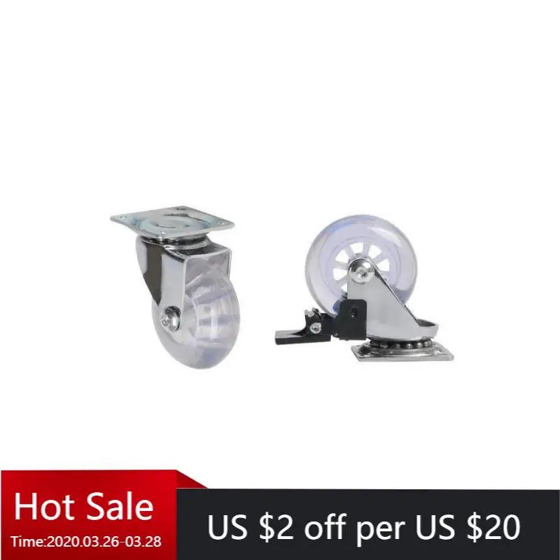 4 Packs 1.5 Inch Pu Transparent Crystal Wheel With Brake Furniture Universal Casters
4 Packs 1.5 Inch Pu Transparent Crystal Wheel With Brake Furniture Universal Casters