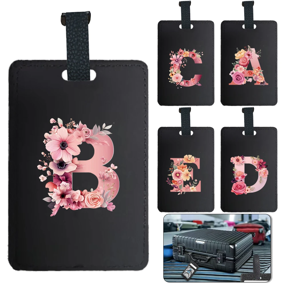 Fashion PU Leather Luggage Tag Portable Baggage Tag Unique Luggage Information Tag Waterproof Travel Accessory Pink Rose Pattern
Fashion PU Leather Luggage Tag Portable Baggage Tag Unique Luggage Information Tag Waterproof Travel Accessory Pink Rose Pattern