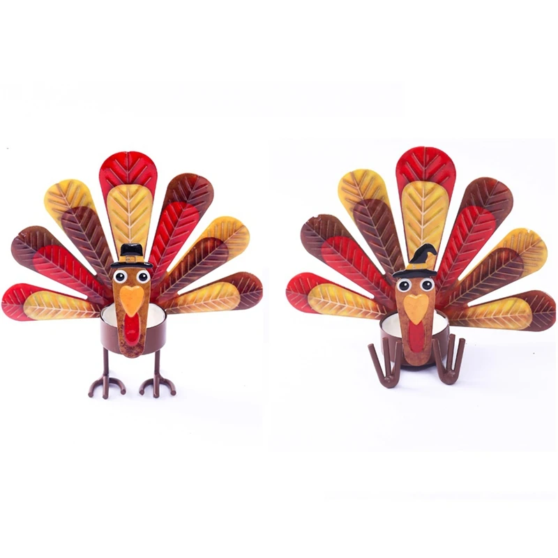 AC51-2 Pack Metal Turkey Light Candle Holders, Thanksgiving Candle Holder, Metal Turkey Shape Candle Holder For Thanksgiving
AC51-2 Pack Metal Turkey Light Candle Holders, Thanksgiving Candle Holder, Metal Turkey Shape Candle Holder For Thanksgiving