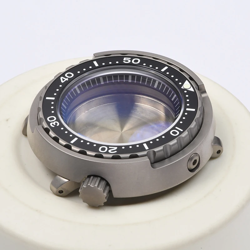 Titanium Tuna Can Watch case C3 Luminous Sapphire glass Diving watch case fits Seiko for NH35/NH36 Automatic Movement Watch mod
Titanium Tuna Can Watch case C3 Luminous Sapphire glass Diving watch case fits Seiko for NH35/NH36 Automatic Movement Watch mod