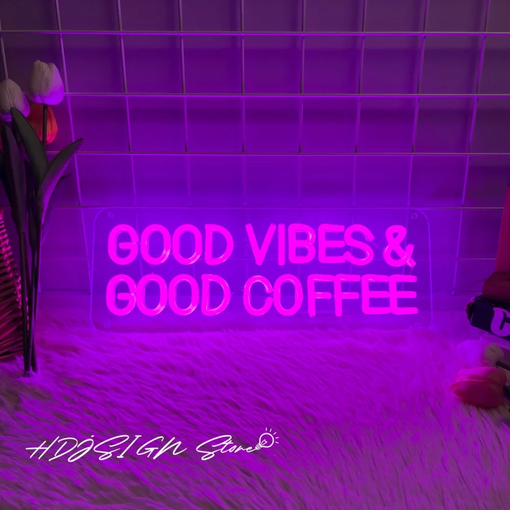 Good Vibes Good Coffee Неоновая вывеска USB Настенный декор Кофейня Светодиодные вывески Кафе Светодиодный декор Декор комнаты Настенный светильник
Good Vibes Good Coffee Неоновая вывеска USB Настенный декор Кофейня Светодиодные вывески Кафе Светодиодный декор Декор комнаты Настенный светильник