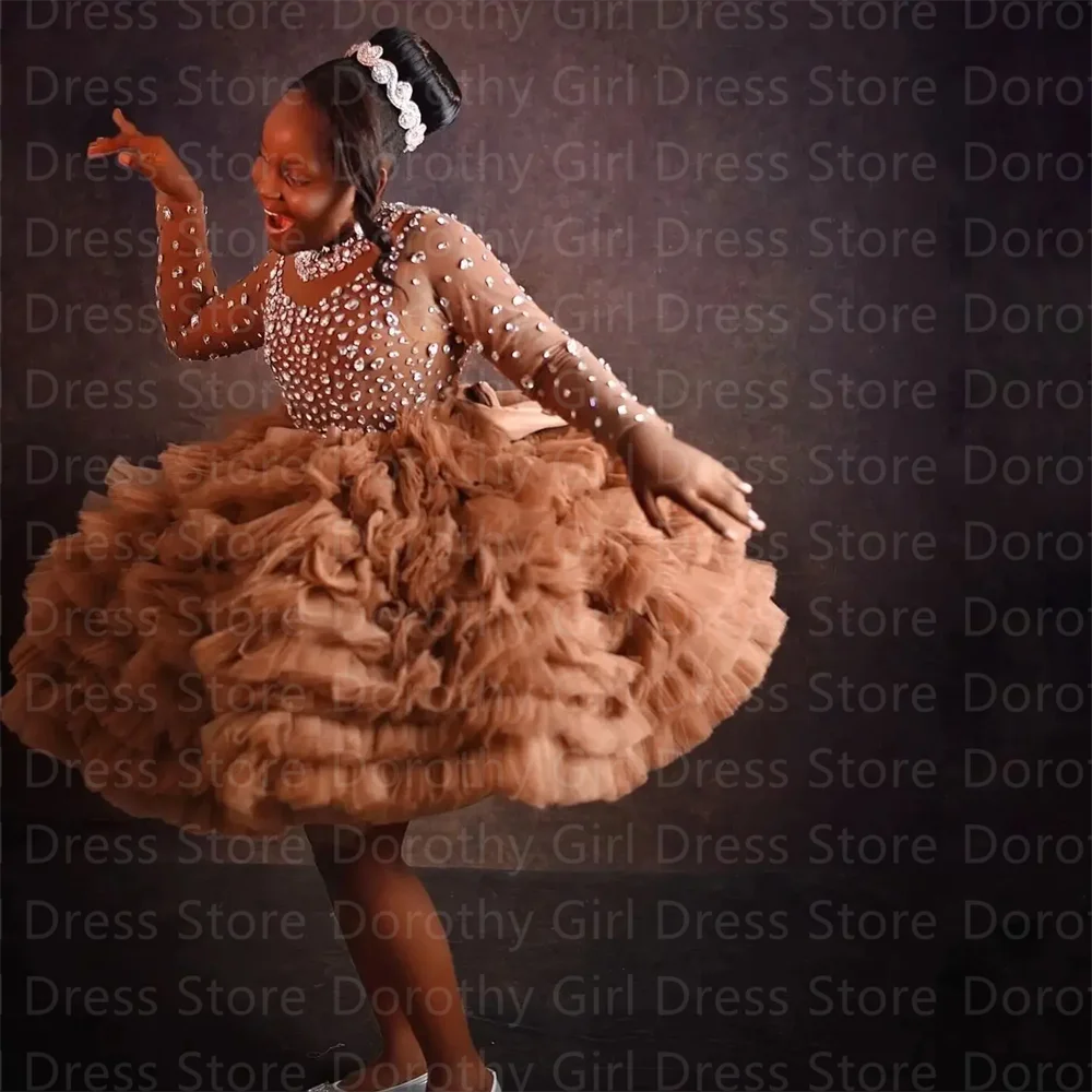 High Neck Beading Juvenile Birthday Prom Dresses Customized Long Sleeve Flower Girl Dresses for Wedding Birthday Photo Shoot
High Neck Beading Juvenile Birthday Prom Dresses Customized Long Sleeve Flower Girl Dresses for Wedding Birthday Photo Shoot