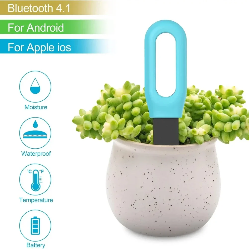 Smart Soil Tester Humidity Temperature Moisture Sensor WiFi Zigbee Bluetooth Mobile Phone APP Real Time Monitor for Plant Garden
Smart Soil Tester Humidity Temperature Moisture Sensor WiFi Zigbee Bluetooth Mobile Phone APP Real Time Monitor for Plant Garden