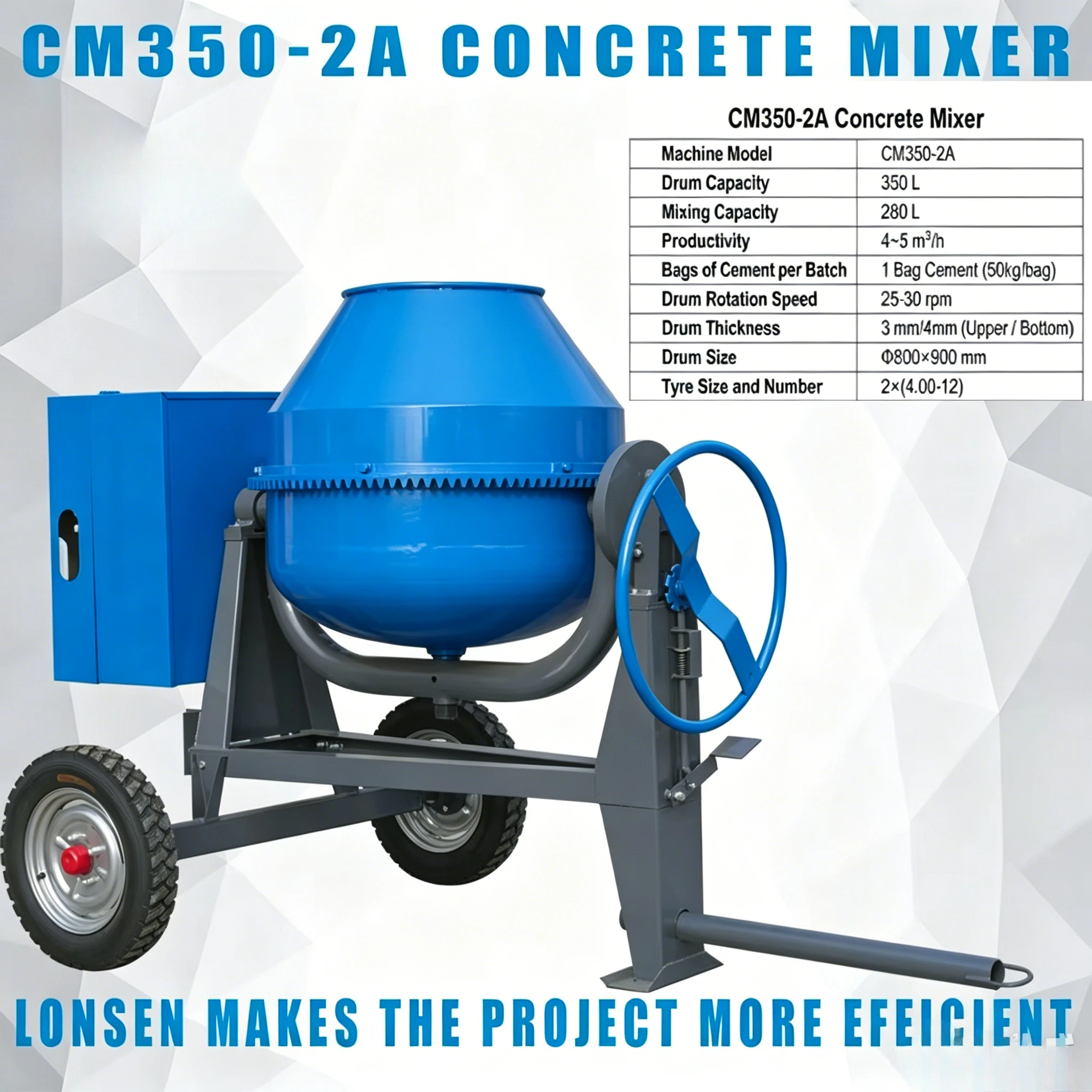 YG Sturdy Concrete Mixer Drum Cement Mixer Thickened Bottom Drum 25-30rpm Rotation Speed Concrete Mixing Drum Customized
YG Sturdy Concrete Mixer Drum Cement Mixer Thickened Bottom Drum 25-30rpm Rotation Speed Concrete Mixing Drum Customized