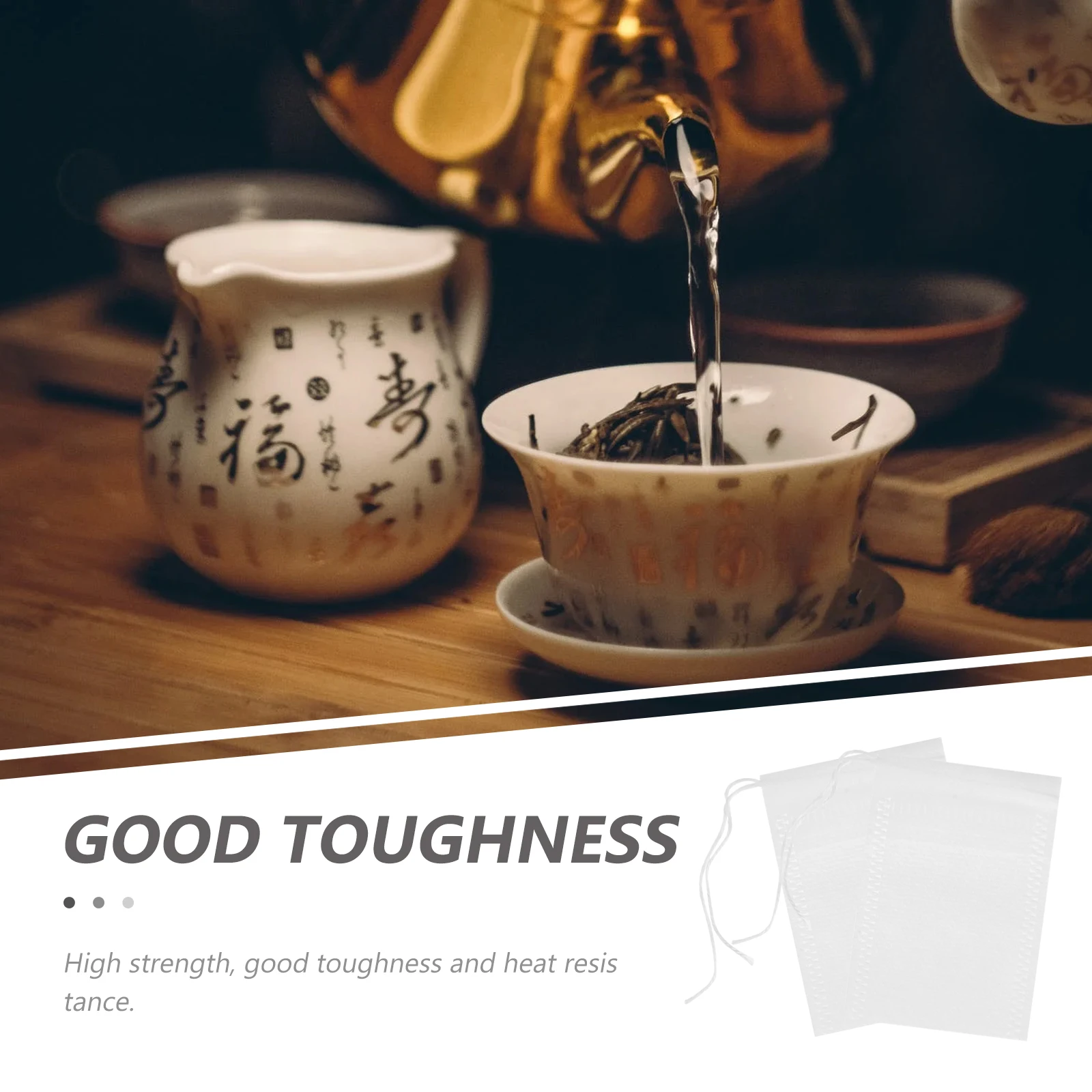 400pcs Nonwoven Tea Bags White Drawstring Infuser Filter Travel Size Herb Decocting Bag Loose Leaf Tea Dry Plants Boil Proof
400pcs Nonwoven Tea Bags White Drawstring Infuser Filter Travel Size Herb Decocting Bag Loose Leaf Tea Dry Plants Boil Proof