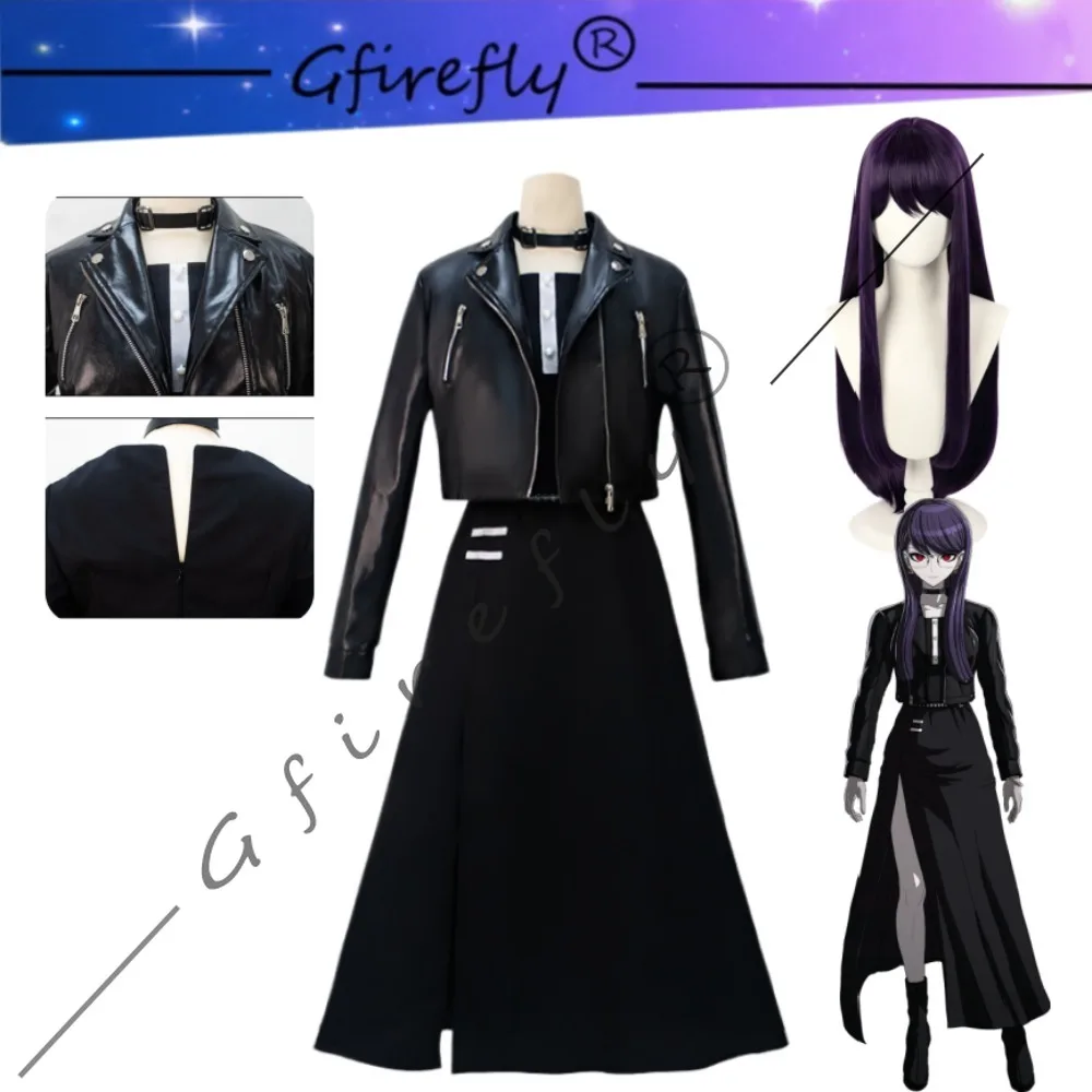 The Hundred Line Hiruko Shizuhara Cosplay Black Dress Coat Daily Outfit Adult Women Halloween Comic Con Carnival Stage Costume
The Hundred Line Hiruko Shizuhara Cosplay Black Dress Coat Daily Outfit Adult Women Halloween Comic Con Carnival Stage Costume