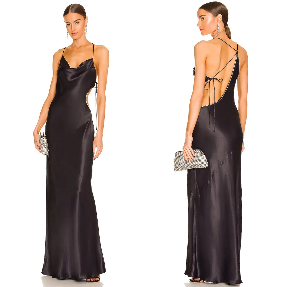 Высококачественные черные тонкие подтяжки длиной до пола, вечернее платье трапециевидной формы без рукавов с открытой спиной Abiye Uzun Elbise Modelleri
Высококачественные черные тонкие подтяжки длиной до пола, вечернее платье трапециевидной формы без рукавов с открытой спиной Abiye Uzun Elbise Modelleri