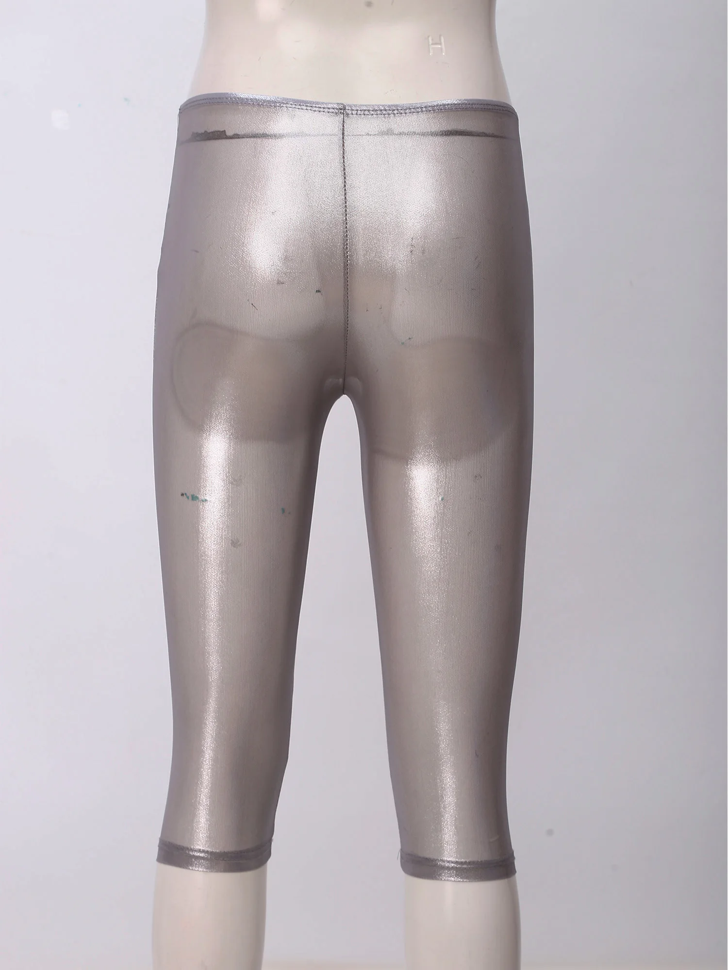 Womens Metallic Shiny Slim Fit Capri Pants Semi-transparent Capri Leggings for Rave Party Nightclub Club Dance Performance Wear
Womens Metallic Shiny Slim Fit Capri Pants Semi-transparent Capri Leggings for Rave Party Nightclub Club Dance Performance Wear