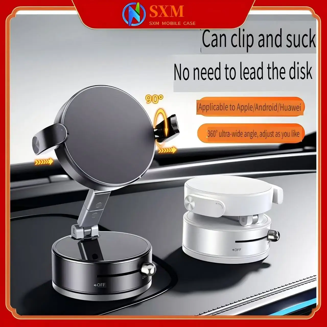 Suction cup type with magnetic chuck vacuum mobile phone holder Suctionable leather 360 degree strong magnetic car holder
Suction cup type with magnetic chuck vacuum mobile phone holder Suctionable leather 360 degree strong magnetic car holder