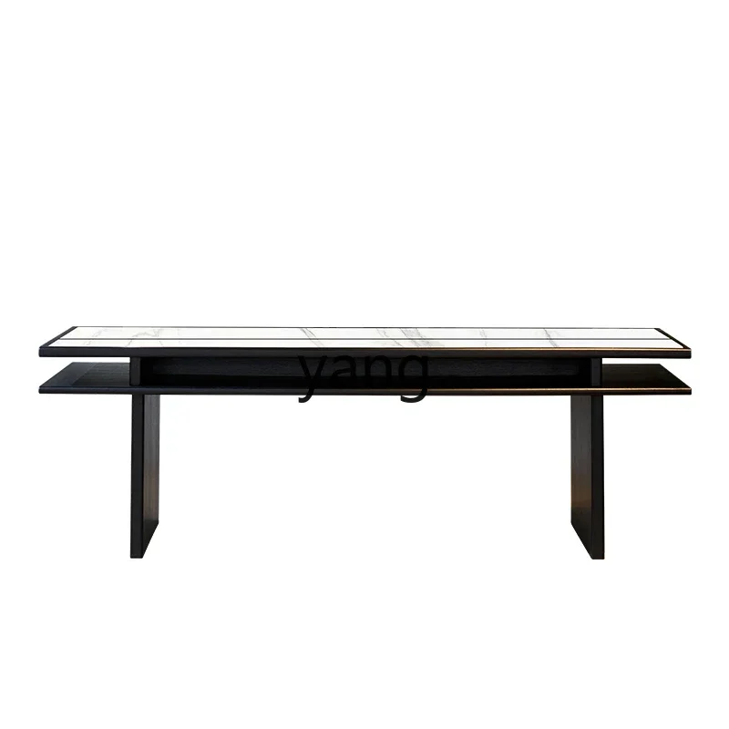 LMM minimalist rock slab desk light luxury modern double simple office computer desk workbench
LMM minimalist rock slab desk light luxury modern double simple office computer desk workbench