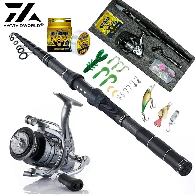 Fishing Rod and Reel Combo: Metal Spinning Reel, Carbon Rod, Nylon Line, 18Pcs Lure Set - Perfect for Beginner angler,Rod Combo
Fishing Rod and Reel Combo: Metal Spinning Reel, Carbon Rod, Nylon Line, 18Pcs Lure Set - Perfect for Beginner angler,Rod Combo