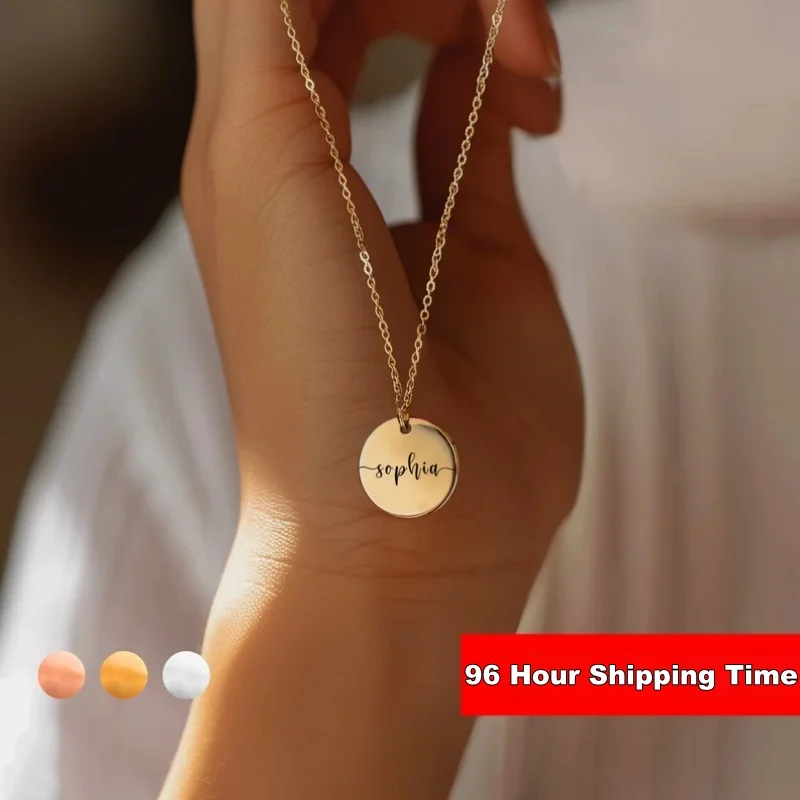96 Hours Custom Engraved Necklace Date Stainless Steel Round Disc Coin Pendant Personalized For Women Girlfriend Jeweliy Gifts
96 Hours Custom Engraved Necklace Date Stainless Steel Round Disc Coin Pendant Personalized For Women Girlfriend Jeweliy Gifts