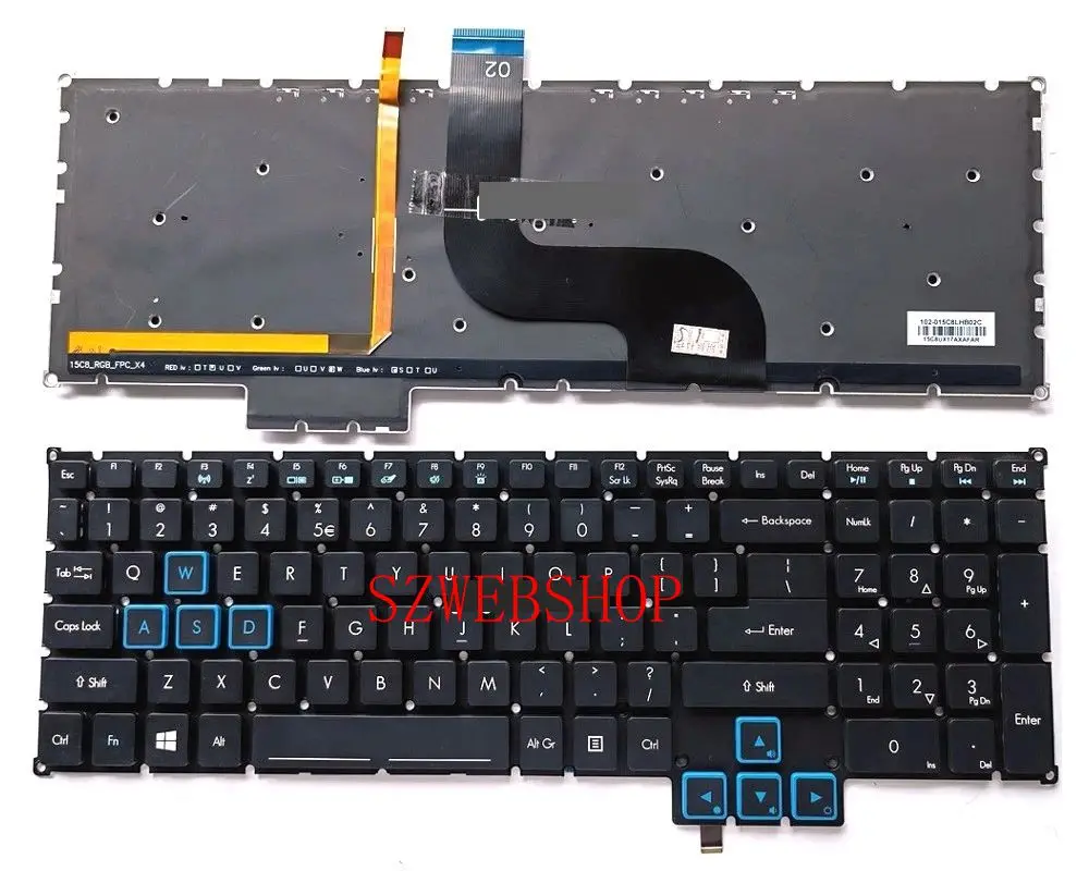 Новый ноутбук для Acer Predator Helios 500 PH517-51 PH517-51-79E8 PH517-61 клавиатура США с подсветкой
Новый ноутбук для Acer Predator Helios 500 PH517-51 PH517-51-79E8 PH517-61 клавиатура США с подсветкой