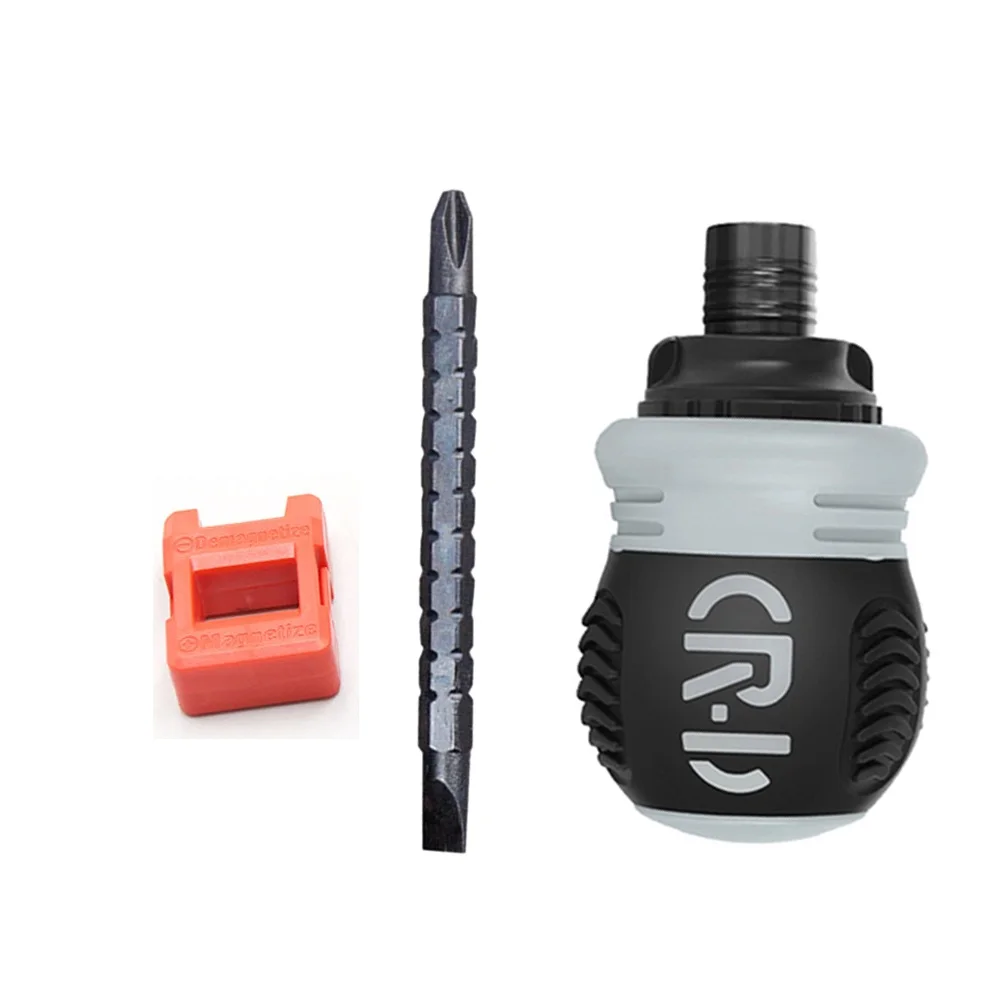 Магнитная отвертка с храповым механизмом 2-в-1 со шлицевой и крестообразной головкой, ручной инструмент двойного назначения для ремонта дома и мастерской, 136 мм
Магнитная отвертка с храповым механизмом 2-в-1 со шлицевой и крестообразной головкой, ручной инструмент двойного назначения для ремонта дома и мастерской, 136 мм