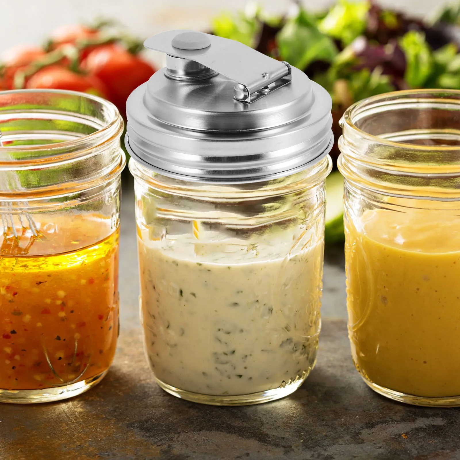 Stainless Steel Jar Lids Wide Mouth Drinking Covers Leakproof Flip Cap Food Grade Long Lasting Durability
Stainless Steel Jar Lids Wide Mouth Drinking Covers Leakproof Flip Cap Food Grade Long Lasting Durability