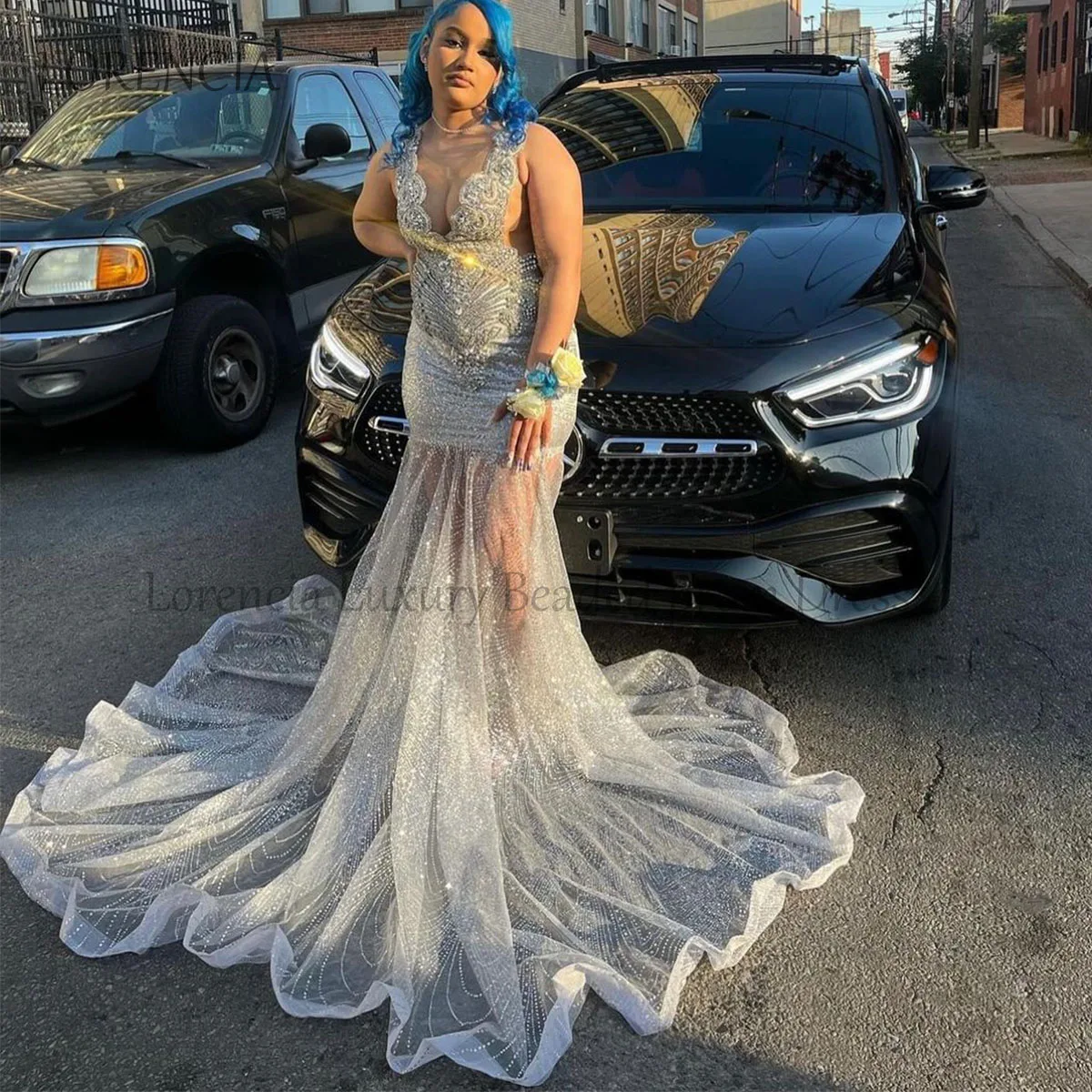 Pink Lace Prom Dresses Black Girls Beads 2024 Sleeveless Crystal Mermaid Evening Party Gown Diamond Formal vestidos de gala
Pink Lace Prom Dresses Black Girls Beads 2024 Sleeveless Crystal Mermaid Evening Party Gown Diamond Formal vestidos de gala