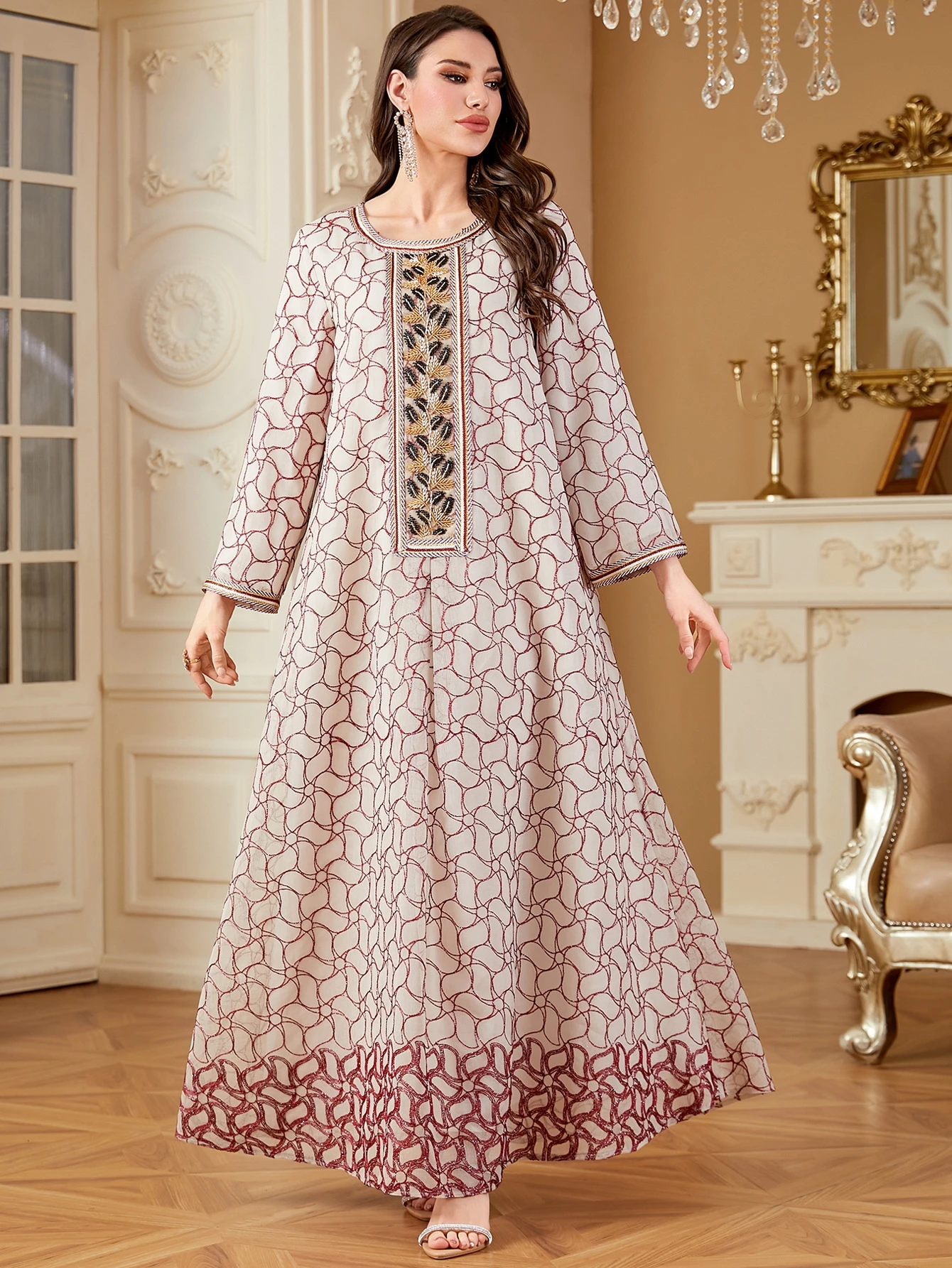 Ближневосточное новое модное повседневное свободное круглое платье с вышивкой Ne с принтом Dr Long Sve Юбка трапециевидной формы с высокой талией для свидания A...
Ближневосточное новое модное повседневное свободное круглое платье с вышивкой Ne с принтом Dr Long Sve Юбка трапециевидной формы с высокой талией для свидания A...