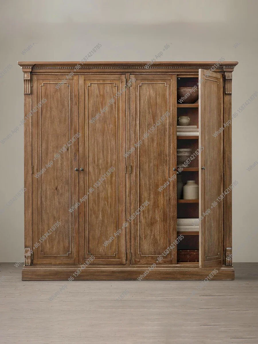 J Американский шкаф из массива дуба, четырехдверный шкаф с двойной дверью, простой домашний комбинированный шкаф в стиле французского ретро
J Американский шкаф из массива дуба, четырехдверный шкаф с двойной дверью, простой домашний комбинированный шкаф в стиле французского ретро