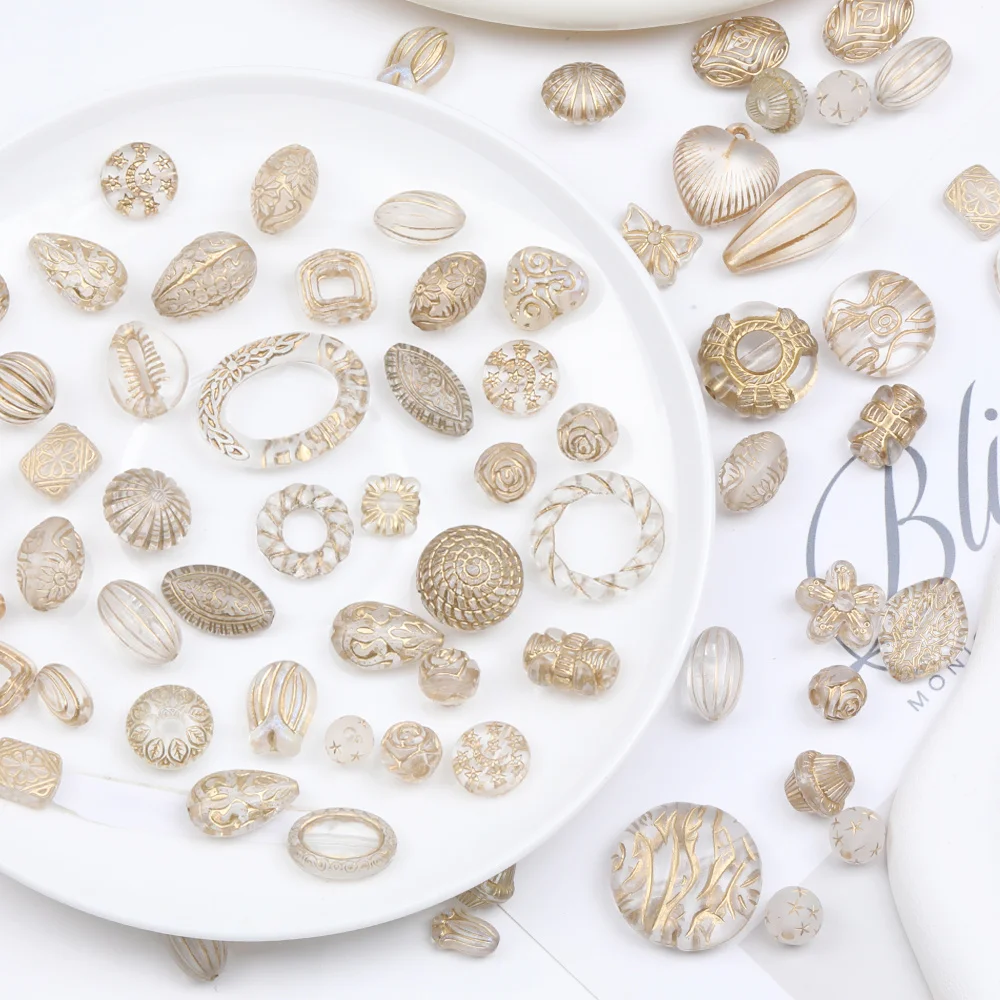 Cordial Design 480g/Bag DIY Beads Making/Jewelry Findings & Components/Clear With Antique Beads/Various Shape/Acrylic Bead
Cordial Design 480g/Bag DIY Beads Making/Jewelry Findings & Components/Clear With Antique Beads/Various Shape/Acrylic Bead