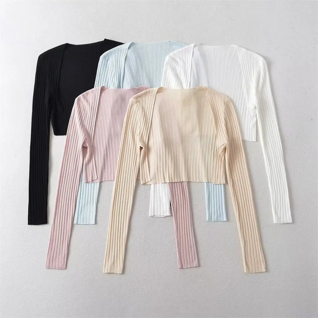 YPFF Women's Trendy Ice Silk Knitted Cardigan Long Sleeve Solid Color Short Coat Top for Girls Outer Wear
YPFF Women's Trendy Ice Silk Knitted Cardigan Long Sleeve Solid Color Short Coat Top for Girls Outer Wear