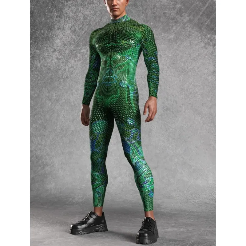 Halloween Zentai Bodysuit Cosplay Snake Costume Men's Jumpsuit Animal Festival Masquerade Tights Burning Man Bodysuits
Halloween Zentai Bodysuit Cosplay Snake Costume Men's Jumpsuit Animal Festival Masquerade Tights Burning Man Bodysuits