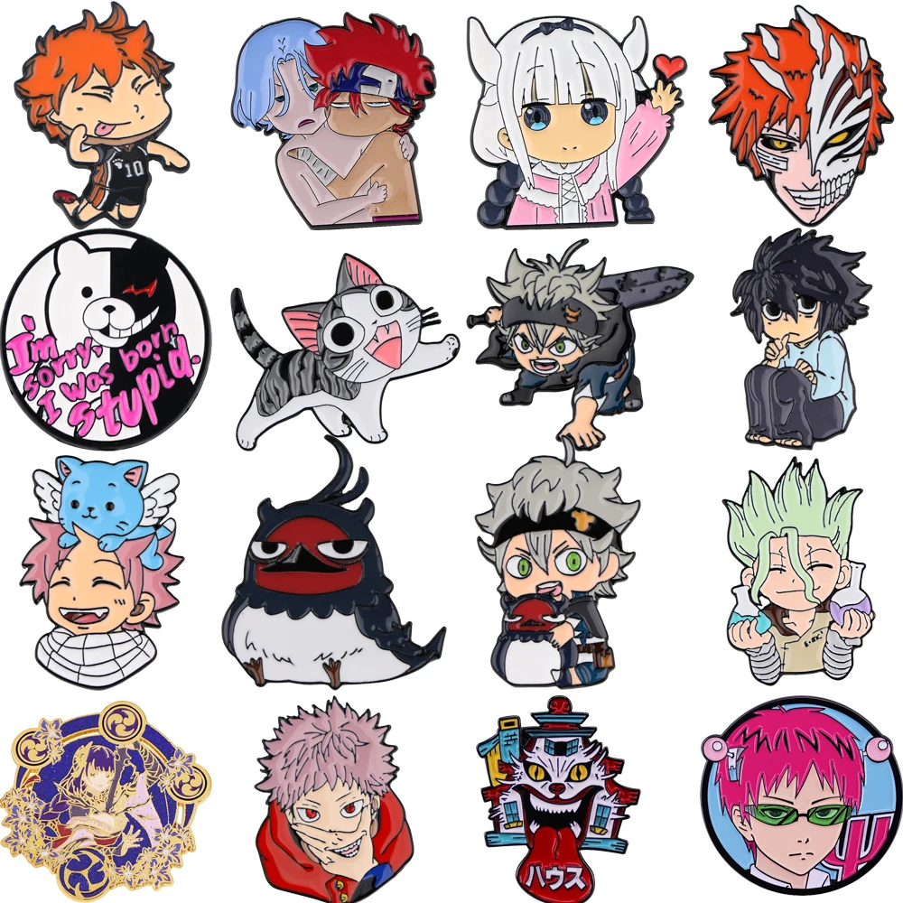 Anime Accessories Lapel Pins for Backpacks Manga Briefcase Badges Badges on Backpack Gift Brooch for Clothes Japanese Cartoon
Anime Accessories Lapel Pins for Backpacks Manga Briefcase Badges Badges on Backpack Gift Brooch for Clothes Japanese Cartoon