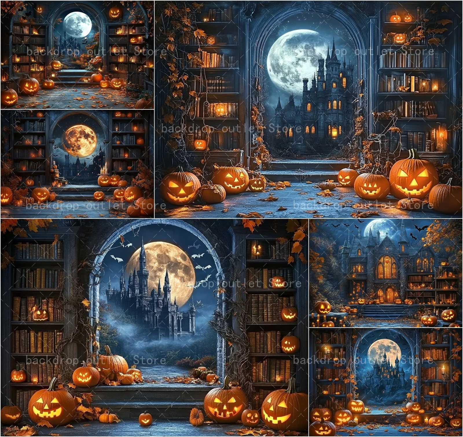 Mehofond Halloween Bookshelf Photography Backdrop Witch Magic Spooky Night Castle Moon Studio Kids Adult Photo Backdrops
Mehofond Halloween Bookshelf Photography Backdrop Witch Magic Spooky Night Castle Moon Studio Kids Adult Photo Backdrops