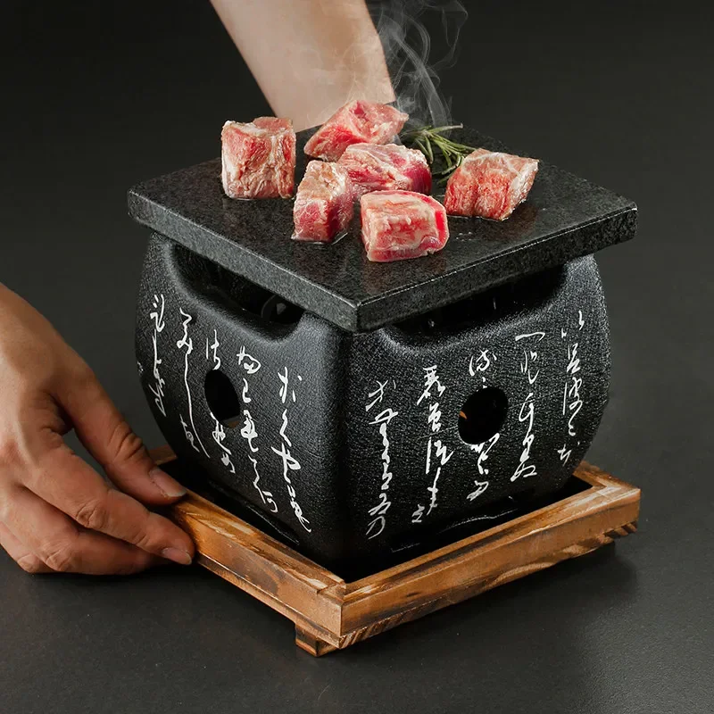 CLLminimalist High Temperature Volcanic Stone Grill Text Charcoal Grill Restaurant Steak Frying Pan Slate
CLLminimalist High Temperature Volcanic Stone Grill Text Charcoal Grill Restaurant Steak Frying Pan Slate