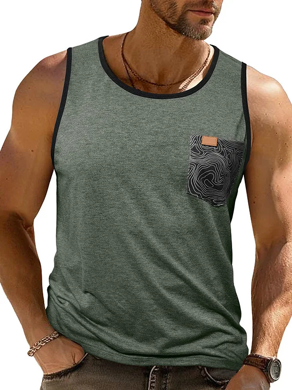 Loose Fit Printed Sleeveless Vest Men's Summer New Style Fitness Clothing Casual Straight Hem Polyester Blend Inner Wear
Loose Fit Printed Sleeveless Vest Men's Summer New Style Fitness Clothing Casual Straight Hem Polyester Blend Inner Wear