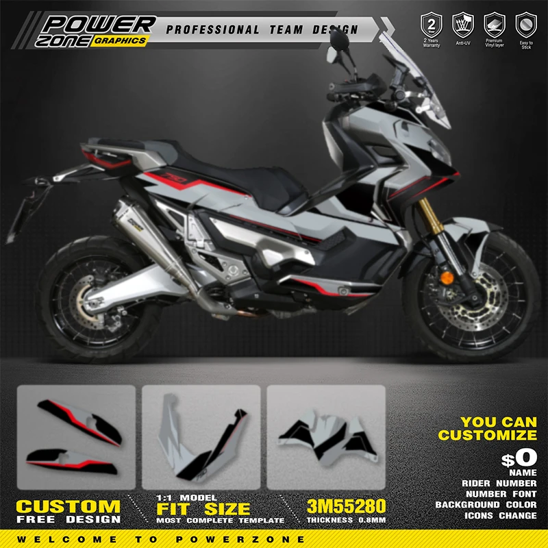 PowerZone Custom Team Graphics Backgrounds Decals Stickers Kit For Honda 2017 2018 2019 2020 X-ADV750 002
PowerZone Custom Team Graphics Backgrounds Decals Stickers Kit For Honda 2017 2018 2019 2020 X-ADV750 002