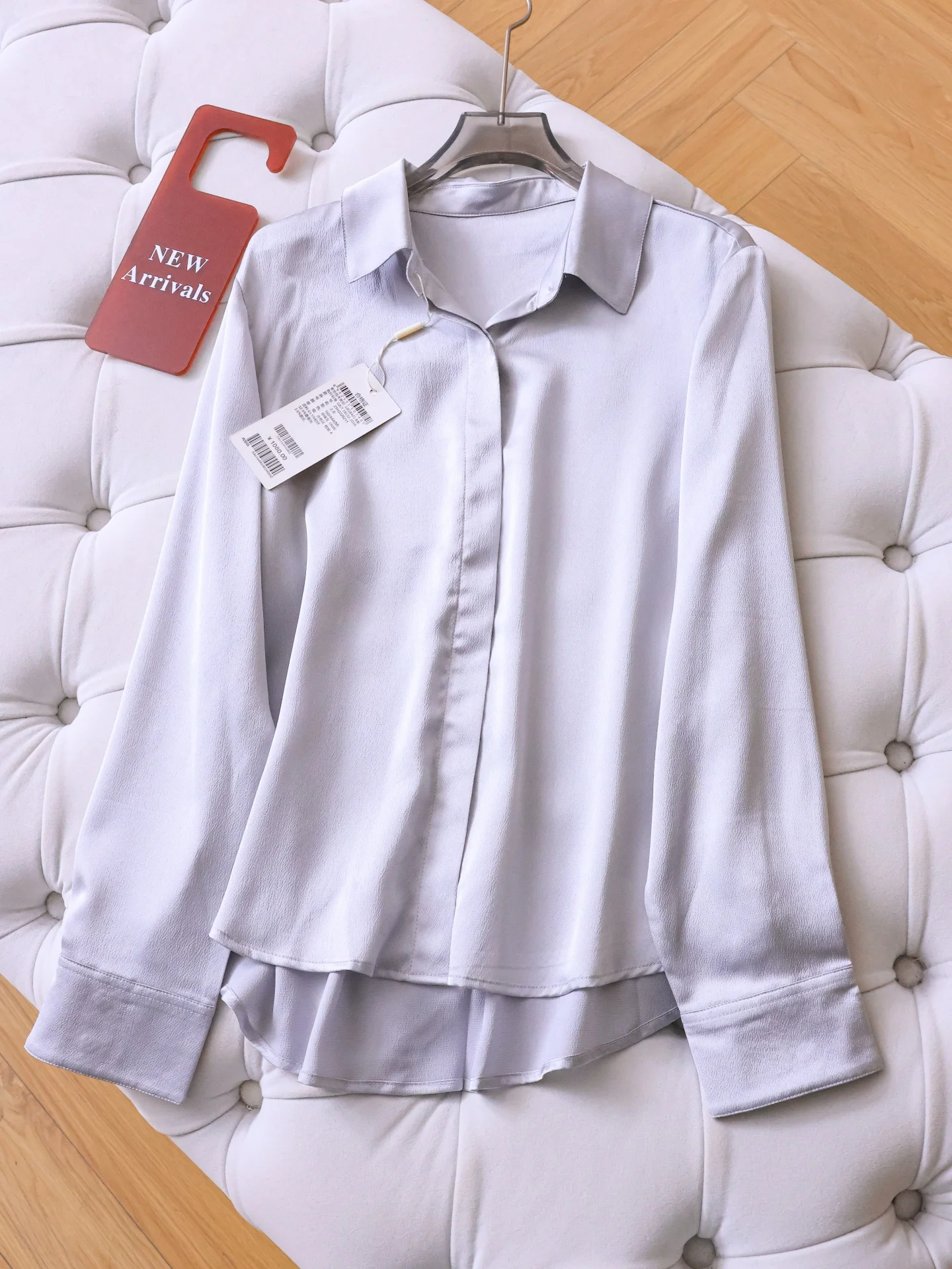 Casual Silk Blend Women's Shirt Long Sleeve Regular Fit Pure Color Drapey Collar Spring 2026 New Arrival Commute Wear
Casual Silk Blend Women's Shirt Long Sleeve Regular Fit Pure Color Drapey Collar Spring 2026 New Arrival Commute Wear