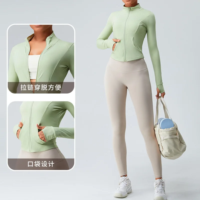 Figure-Flattering Yoga Jacket Zippered Bare Soft Yoga Jacket Long Sleeve Stretch Yoga Jacket Slim Fit Stretch Zip Top
Figure-Flattering Yoga Jacket Zippered Bare Soft Yoga Jacket Long Sleeve Stretch Yoga Jacket Slim Fit Stretch Zip Top