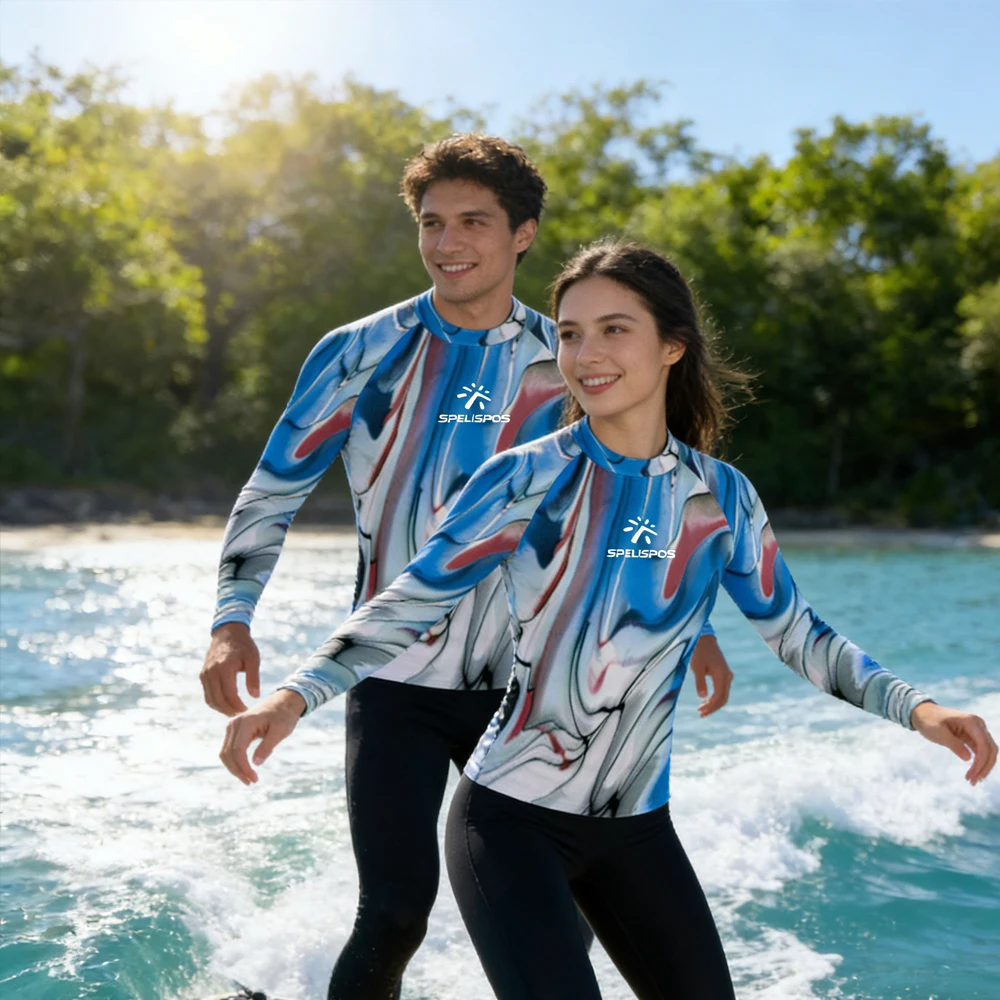 Rash Guard Long Sleeve Men's and Women's Surfing Clothing High Quality Swimsuit Shirt UPF50+ Luxe Beachwear for Water Sport Tour
Rash Guard Long Sleeve Men's and Women's Surfing Clothing High Quality Swimsuit Shirt UPF50+ Luxe Beachwear for Water Sport Tour