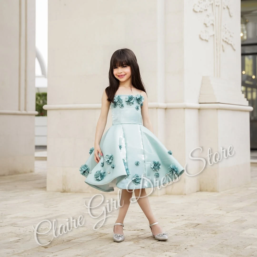 Customized Green Flower Girl Dress For Wedding Satin Knee Length Puffy Birthday Kids Baby Children First Communion Ball Gowns
Customized Green Flower Girl Dress For Wedding Satin Knee Length Puffy Birthday Kids Baby Children First Communion Ball Gowns