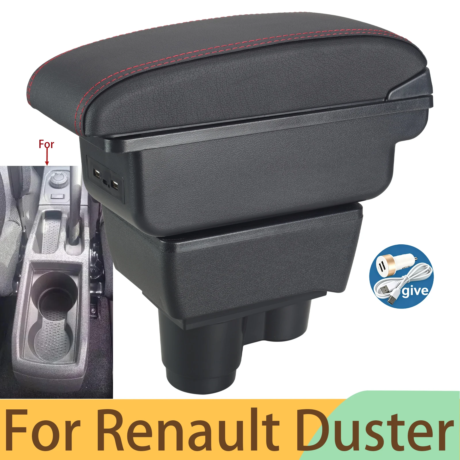 For Renault Duster Armrest Box For Dacia Duster Car Armrest 2019-2024 Retrofit parts Storage Box Bracing heighten Car Accessorie
For Renault Duster Armrest Box For Dacia Duster Car Armrest 2019-2024 Retrofit parts Storage Box Bracing heighten Car Accessorie