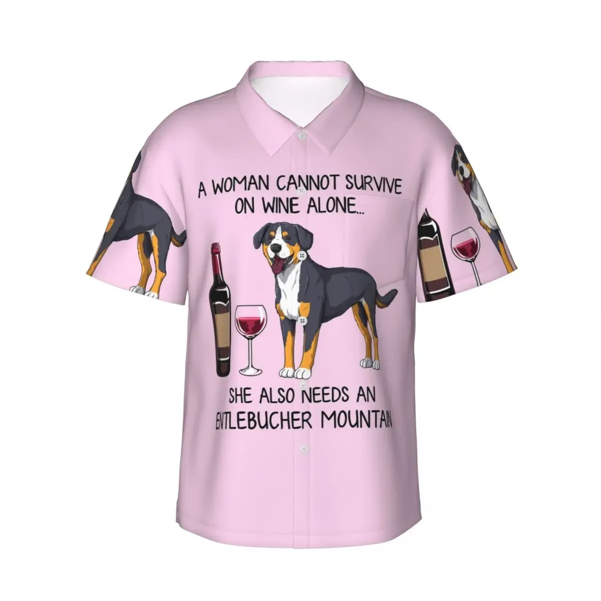 Entlebucher Mountain Dog And Wine Funny Gift For Dog Mom Men's Shirts Hawaiian Short Sleeve Shirt Funny Lapel Tops for
Entlebucher Mountain Dog And Wine Funny Gift For Dog Mom Men's Shirts Hawaiian Short Sleeve Shirt Funny Lapel Tops for