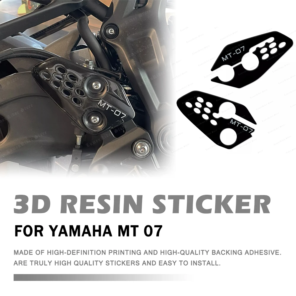 For Yamaha MT 07 MT-07 Motorcycle Accessories 3D Resin Sticker Guards Heel Pad Protective Sticker
For Yamaha MT 07 MT-07 Motorcycle Accessories 3D Resin Sticker Guards Heel Pad Protective Sticker