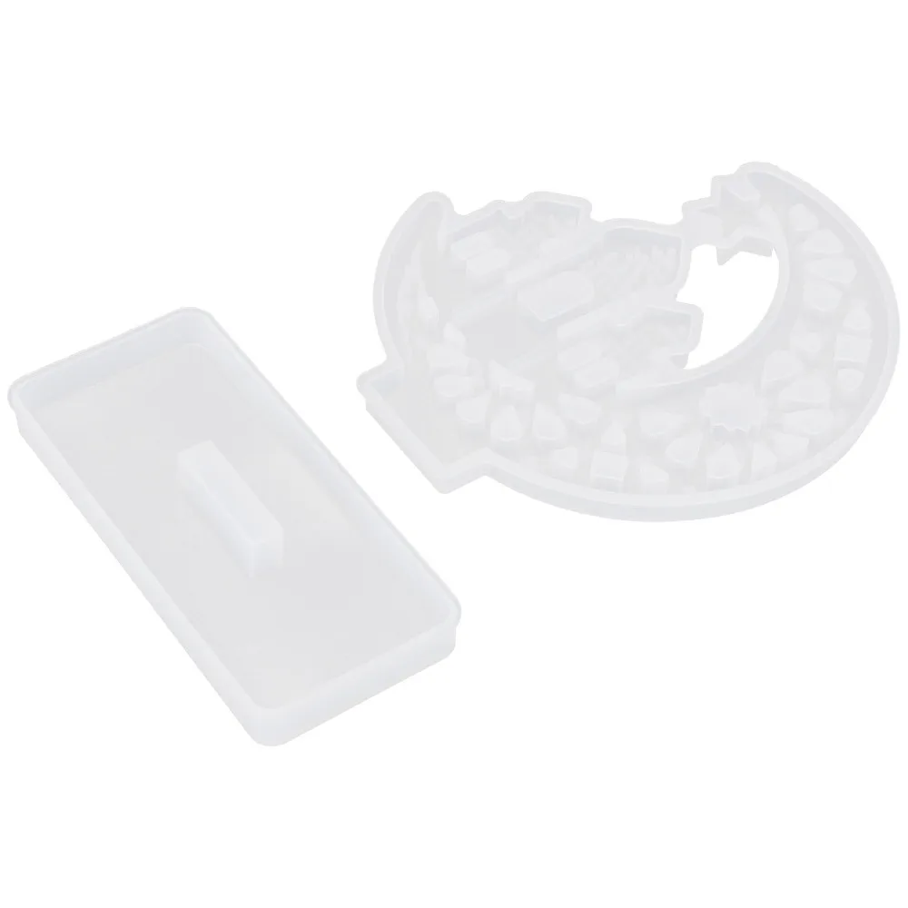 6pcs Resin Jewelry DIY Silicone Resin Mould Unique White Silicone Crystal Castle Mould With Base Resin Casting Moulds Crafts
6pcs Resin Jewelry DIY Silicone Resin Mould Unique White Silicone Crystal Castle Mould With Base Resin Casting Moulds Crafts