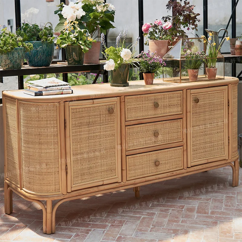 Rattan side cabinet B & B multi-functional storage cabinet storage side cabinet household
Rattan side cabinet B & B multi-functional storage cabinet storage side cabinet household