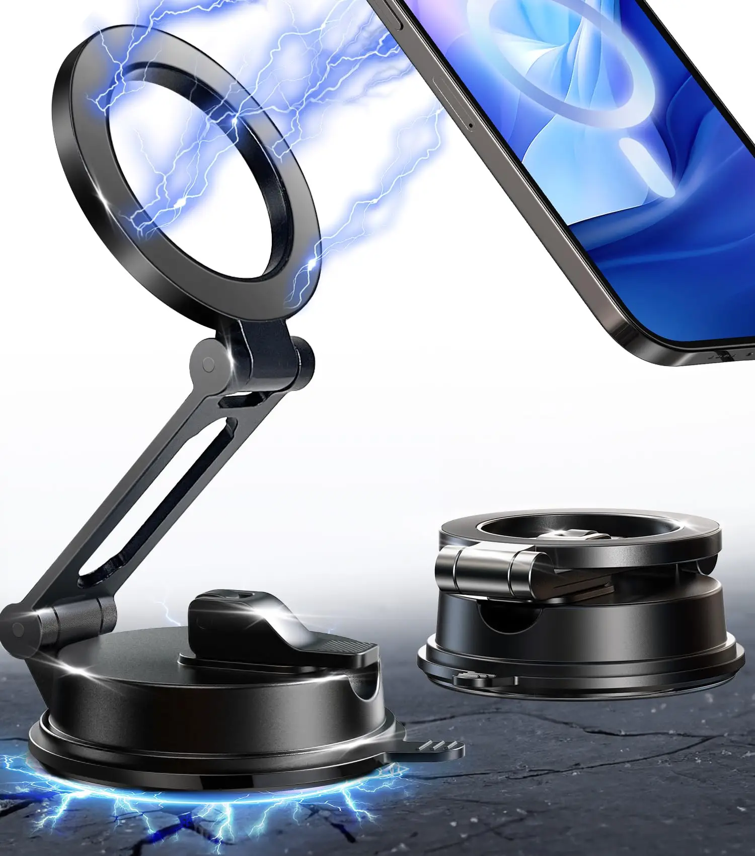 Universal Magnetic Phone Mount With 15W Wireless Charging For iPhone And Android Car Dashboard Holder
Universal Magnetic Phone Mount With 15W Wireless Charging For iPhone And Android Car Dashboard Holder