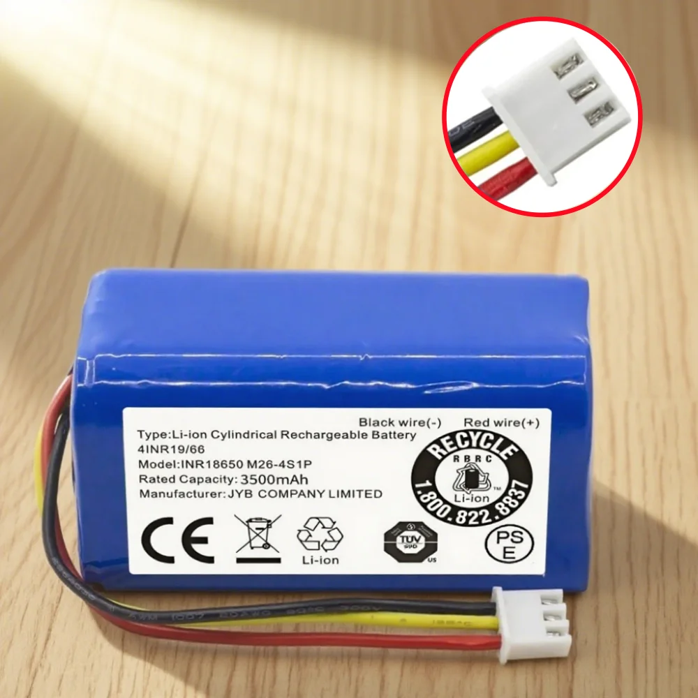 14.4V 3500mAh Battery For ABIR X5 X6 X8 R20 LIECTROUX C30B XR500 Robot Vacuum Cleaner Accessories Parts.
14.4V 3500mAh Battery For ABIR X5 X6 X8 R20 LIECTROUX C30B XR500 Robot Vacuum Cleaner Accessories Parts.