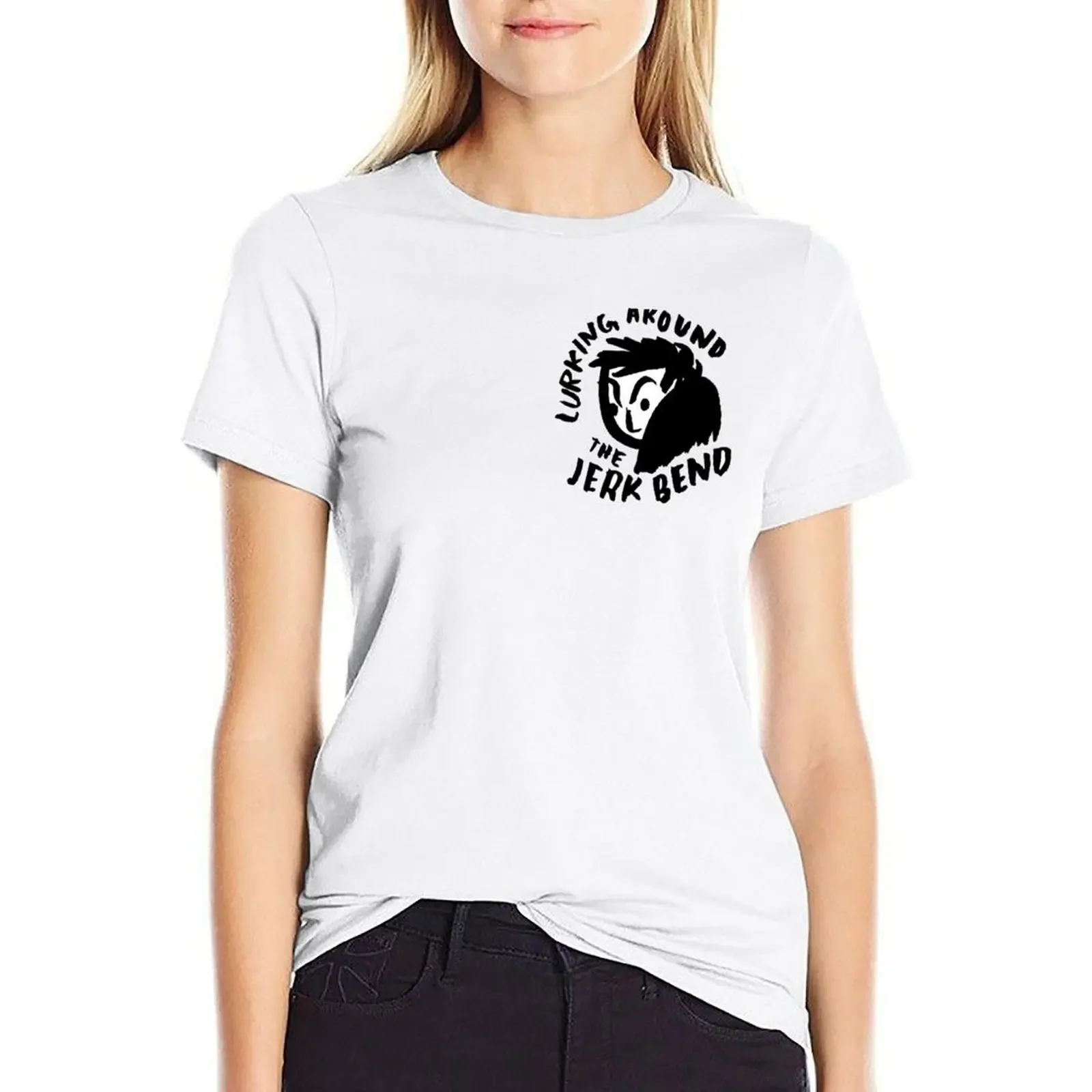 Jerk Bend T-shirt tops hippie clothes Female clothing t-shirts for Women loose fit
Jerk Bend T-shirt tops hippie clothes Female clothing t-shirts for Women loose fit